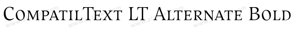 CompatilText LT Alternate Bold Small Caps字体转换